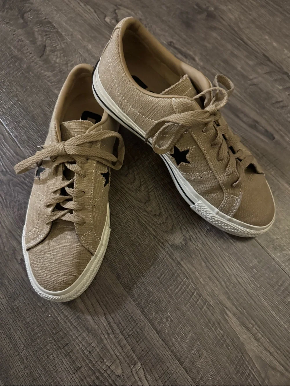 Converse One Star Pro Low Top Lace-Up Sneakers Nomad Khaki A04612C W7.5 M6 - Picture 3 of 6